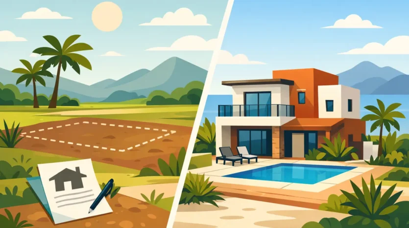 Buying Land vs House in Mexico